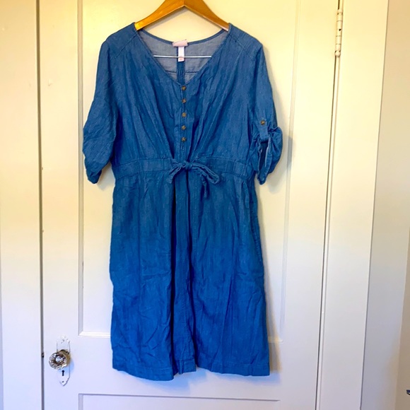 Isabel Maternity by Ingrid & Isabel Dresses & Skirts - XXL ISABEL MATERNITY DENIM DRESS